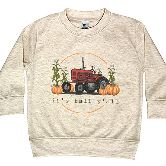 "It's fall y'all" Tractor Long Sleeve Shirt